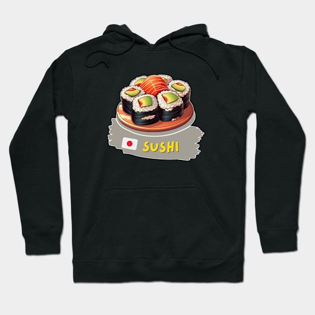 Sushi | Traditional Japanese food Hoodie by ILSOL